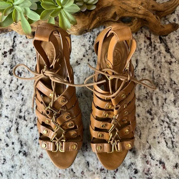 Tory Burch Gladiator Platform Heels - Picture 5 of 11